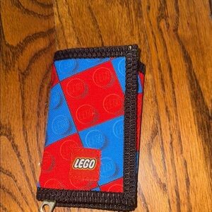 Lego bricks trifold wallet with Velcro closure new!